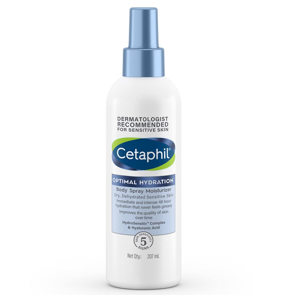 Cetaphil Optimal Hydration Body Spray Moisturizer 207ml | Lightweight moisturizer & non-greasy