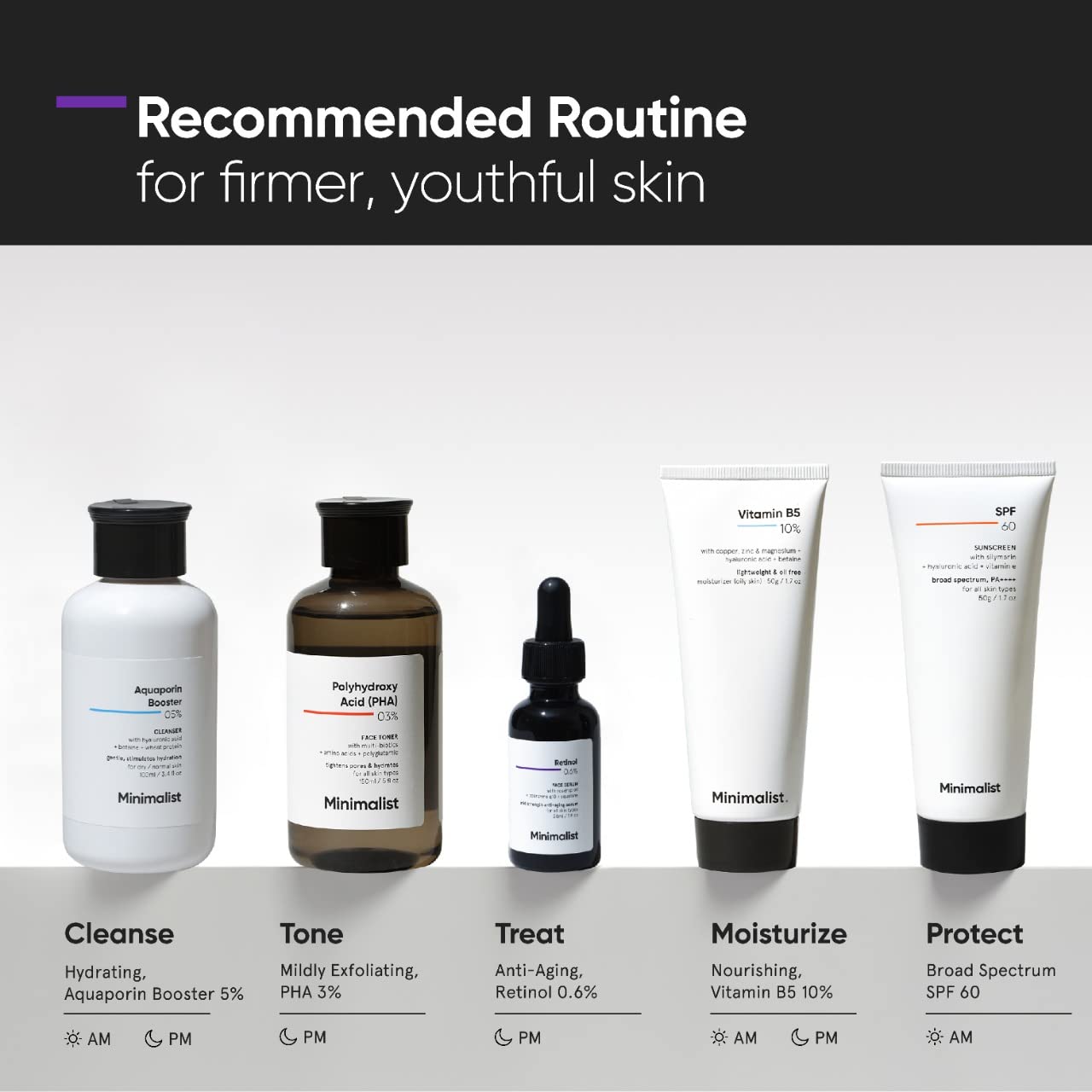 Minimalist Retinol 0.6% Mid-Strength Anti Aging Face Serum For Unisex, Reduces Fine Lines & Wrinkles, Medium Strength Retinol Formula