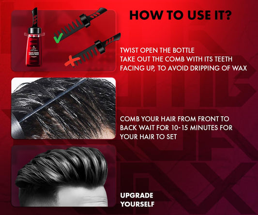 Aqua Hair Wax | Hair Wax For Men Strong Hold High Shine 260 ml