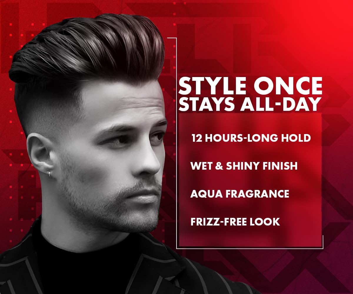 Aqua Hair Wax | Hair Wax For Men Strong Hold High Shine 260 ml