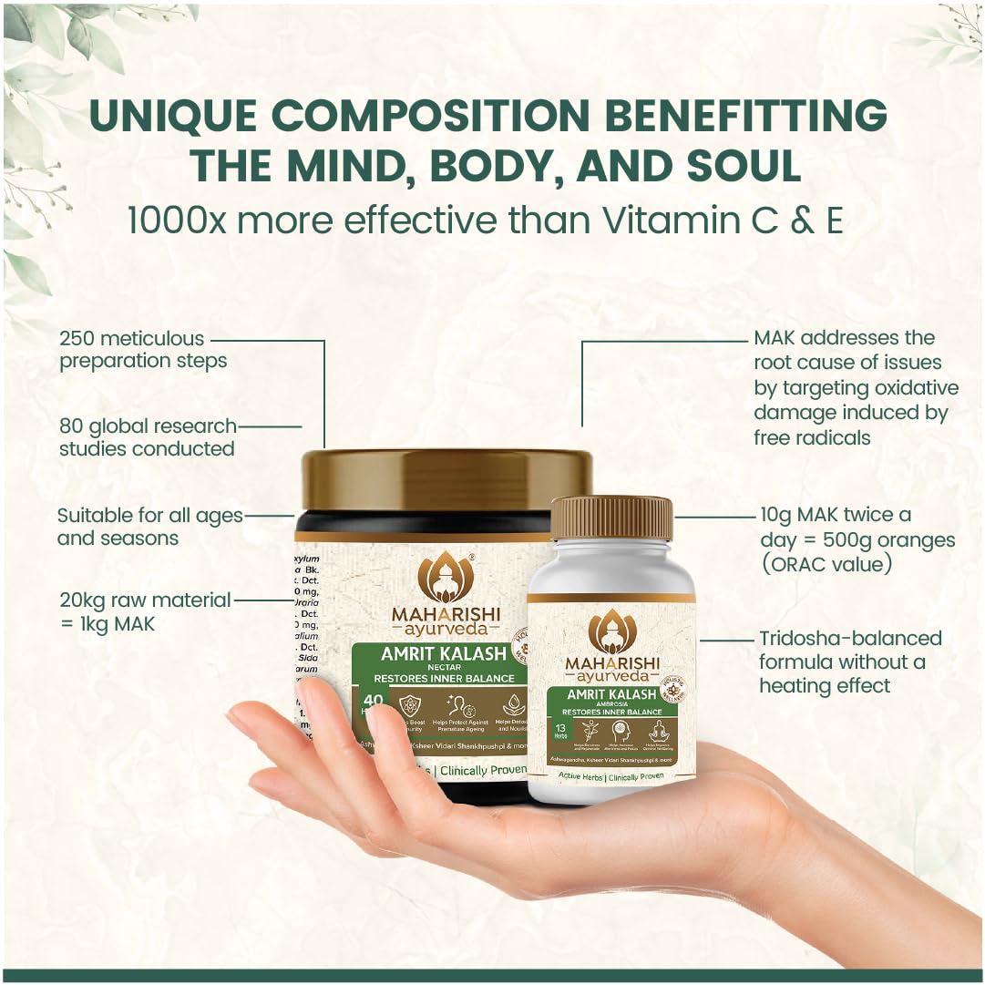 Ayurveda Amrit Kalash Ambrosia 60 Tablets