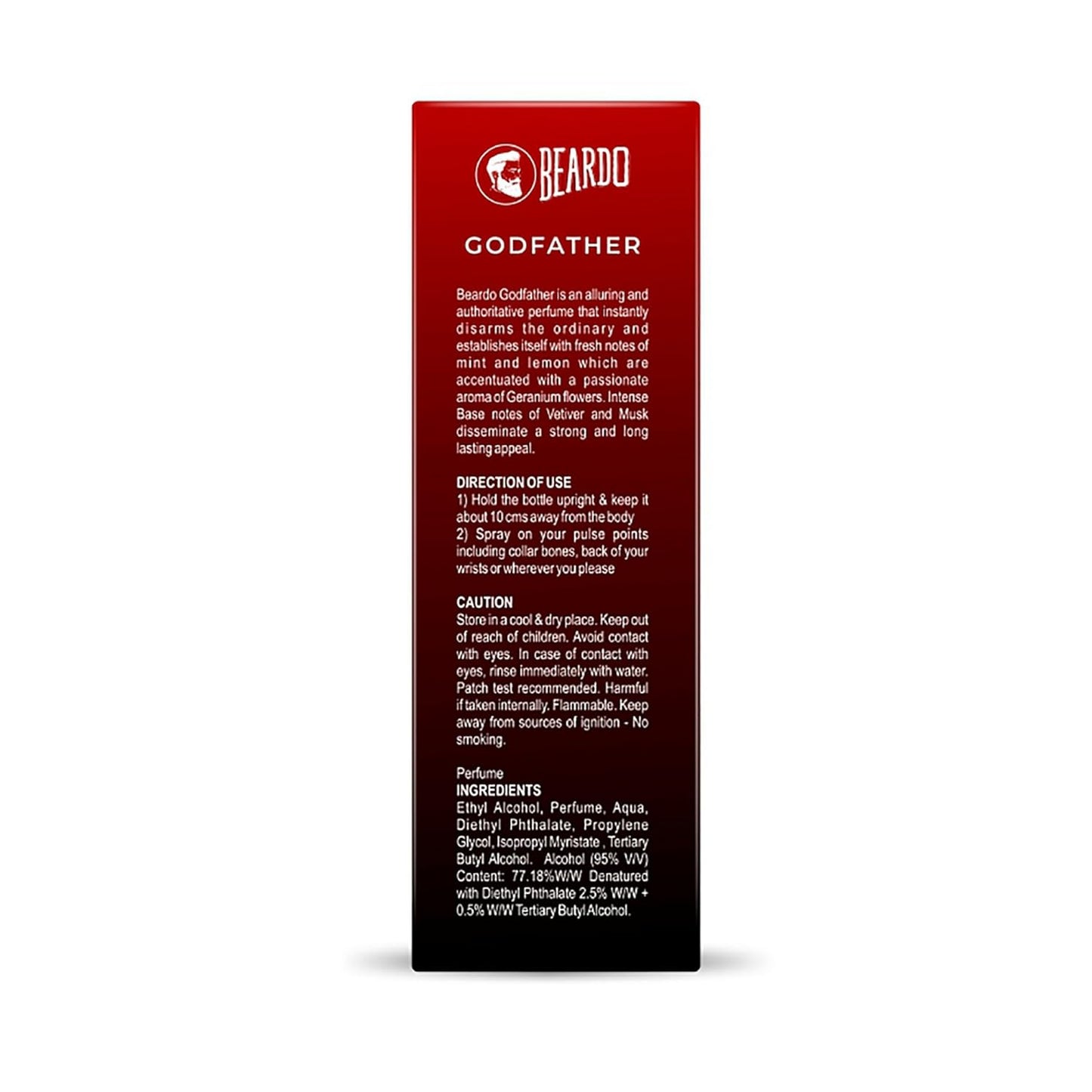 BEARDO Godfather Perfume For Men, 100Ml | Aromatic, Spicy Perfume For Men Long Lasting Perfume For Date Night Fragrance | Body Spray For Men | Valentines Day Gift For Husband | Boyfriend