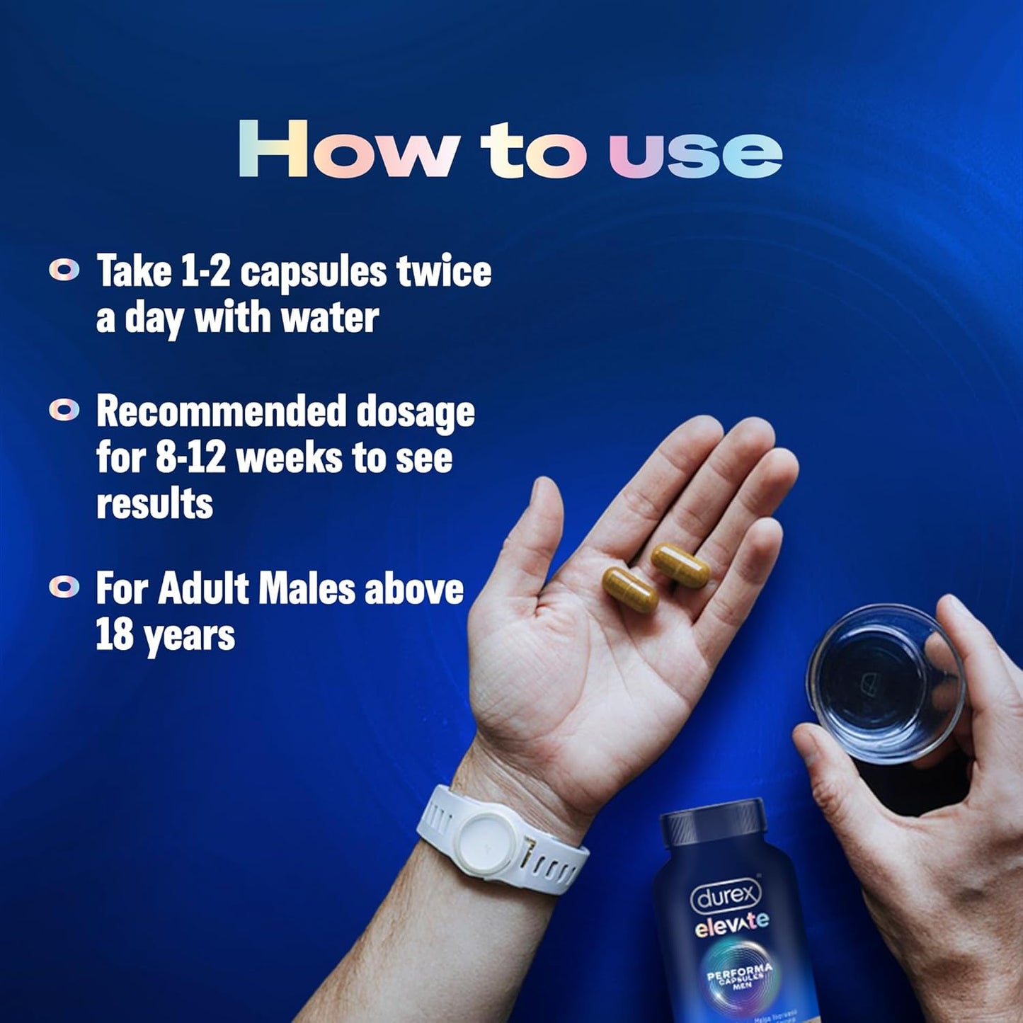 Durex Elevate Performa Shilajit Capsules For Men, 30 Capsule