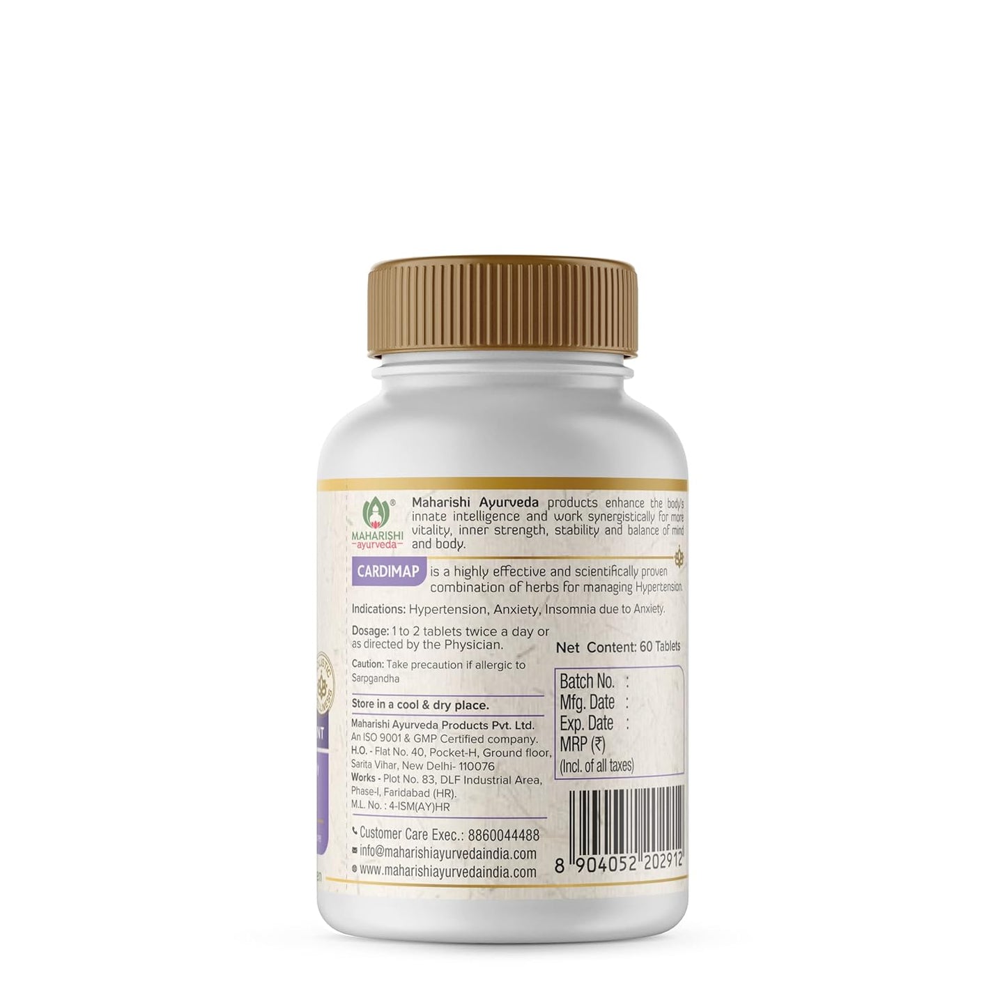 Cardimap | Helps Normalises Blood Pressure Naturally | Unique Formulation