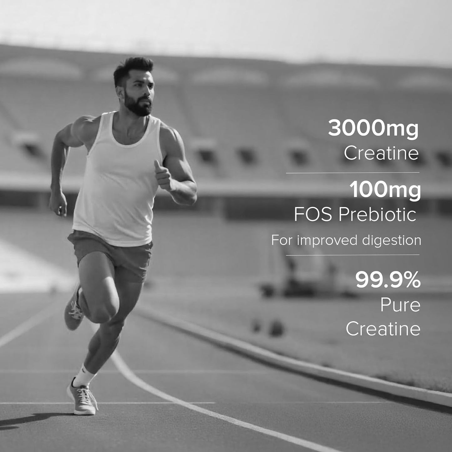 Pro Performance Creatine Monohydrate - 3000mg Creatine Per Scoop | Micronized for Faster Absorption | Boosts Energy, Muscle Volume & Performance | Gluten-Free | Blueberry | 250gm