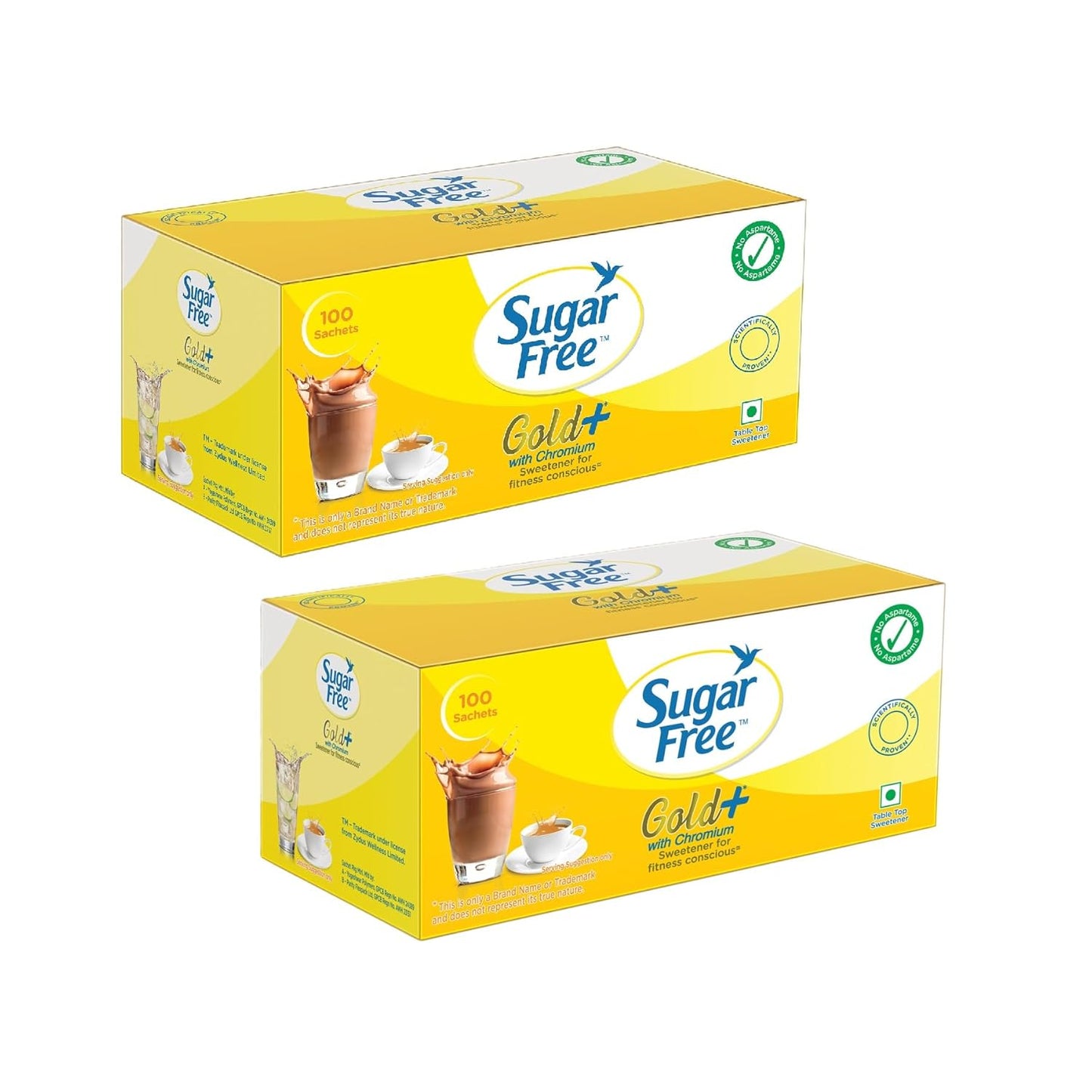Sugar Free Gold, 100 Sachets (Pack Of 2) | India S No.1 Sweetner