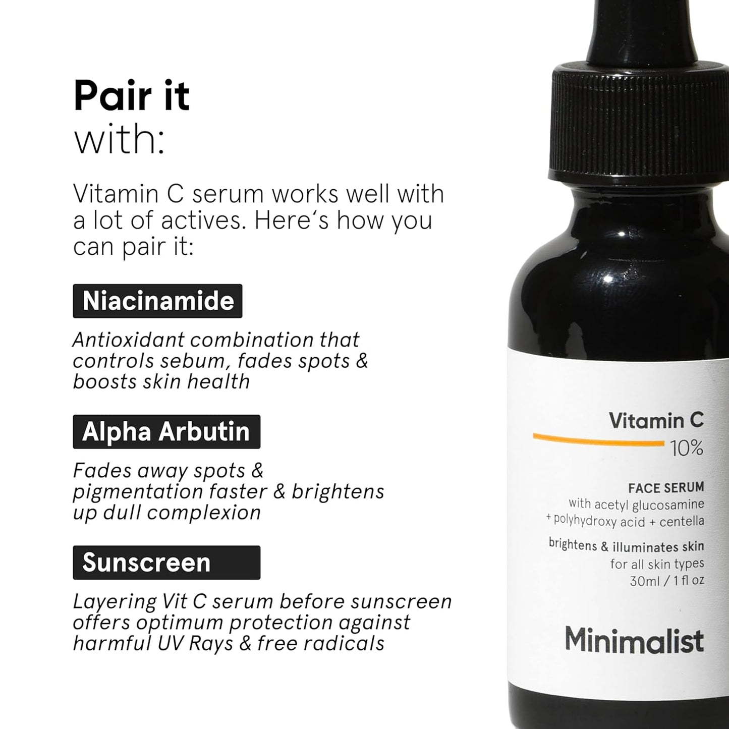 Dull Skin, Dark Spots & Uneven Tone Treatment 10% Vitamin C Face Serum