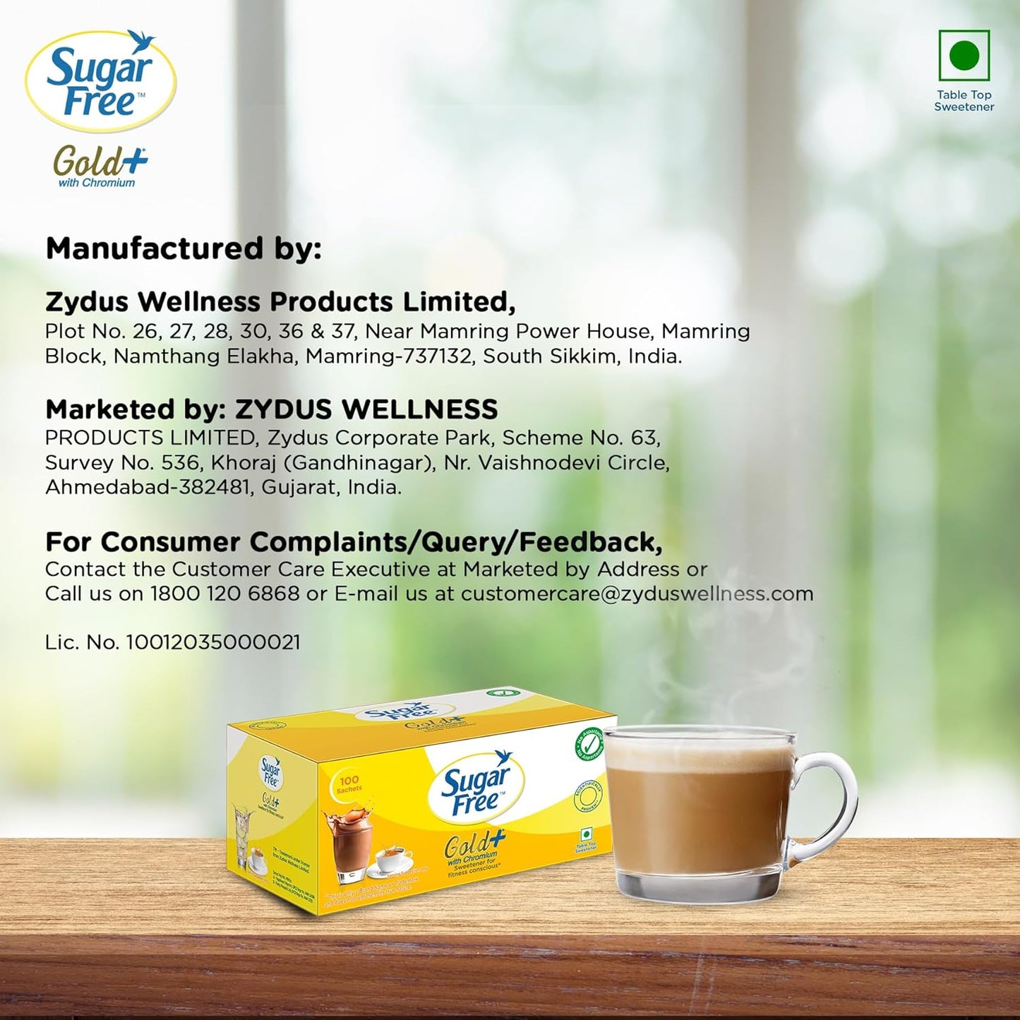 Sugar Free Gold, 100 Sachets (Pack Of 2) | India S No.1 Sweetner