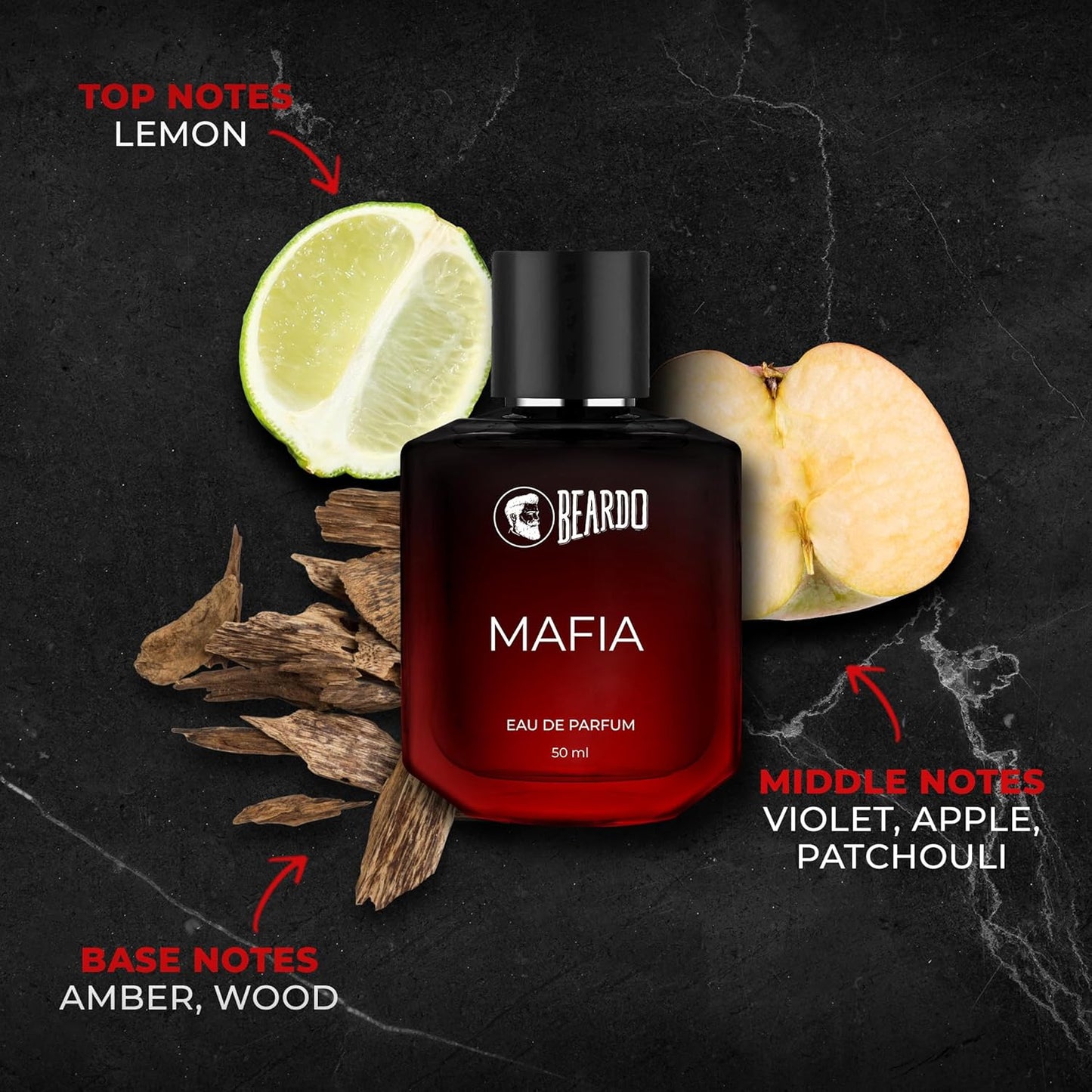 BEARDO Thug Life Edp Combo Whisky Smoke, Mafia, Mariner & Bourbon Perfume For Men (50ml X 4) | Long Lasting Perfume for Men | Long Lasting Fragance | Fresh Eau De Parfum | Premium, Strong Long Lasting | Gift Set for Men