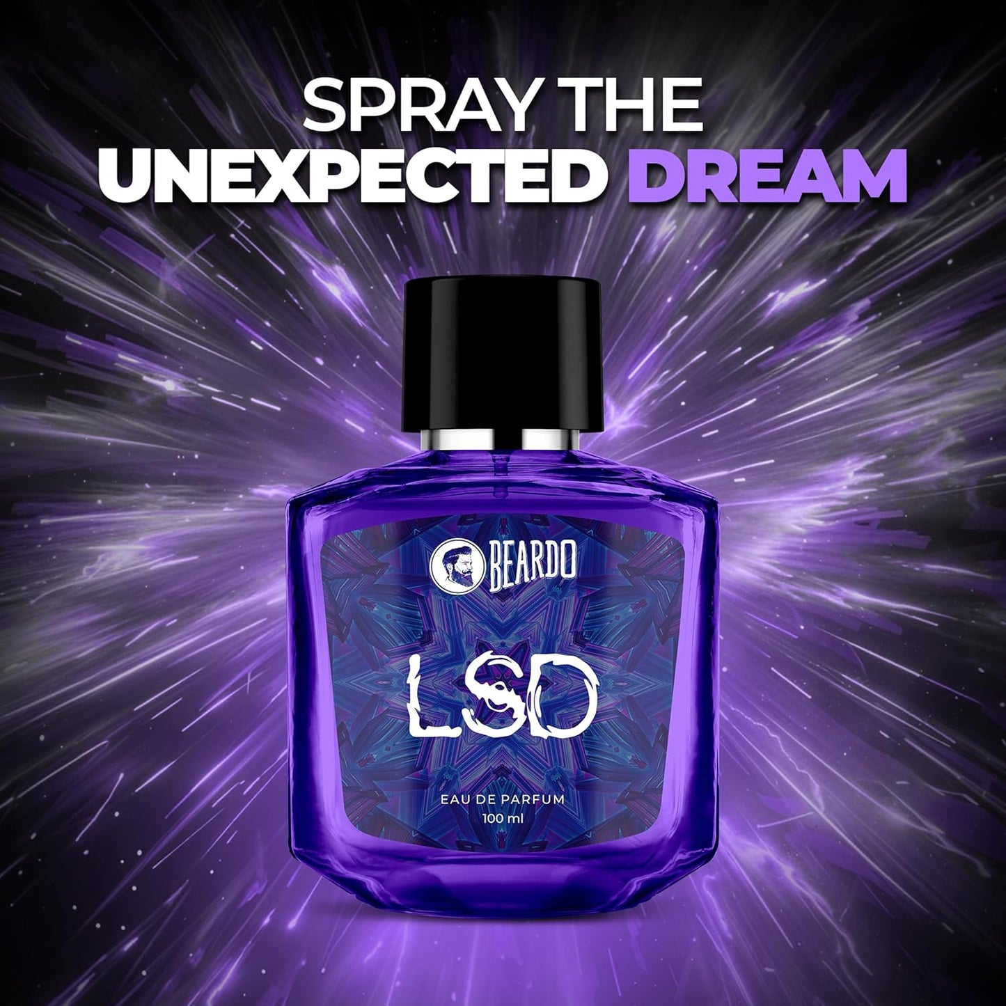 BEARDO Perfume For Men - LSD, 100Ml | Amber Spicy Scent | Concentrated Sprays - Long Lasting Fragrance | Eau De Parfum Gift For Men | Strong EDP For Men | Gift For Husband | Gift For Boyfriend