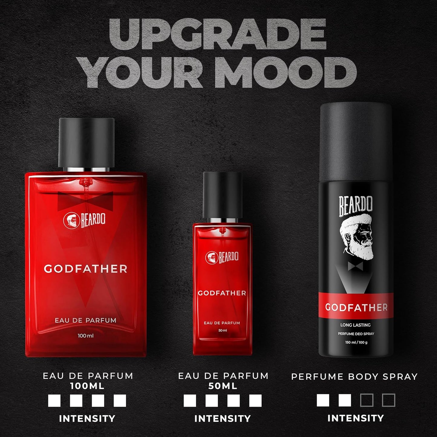 BEARDO Godfather Perfume For Men, 100Ml | Aromatic, Spicy Perfume For Men Long Lasting Perfume For Date Night Fragrance | Body Spray For Men | Valentines Day Gift For Husband | Boyfriend