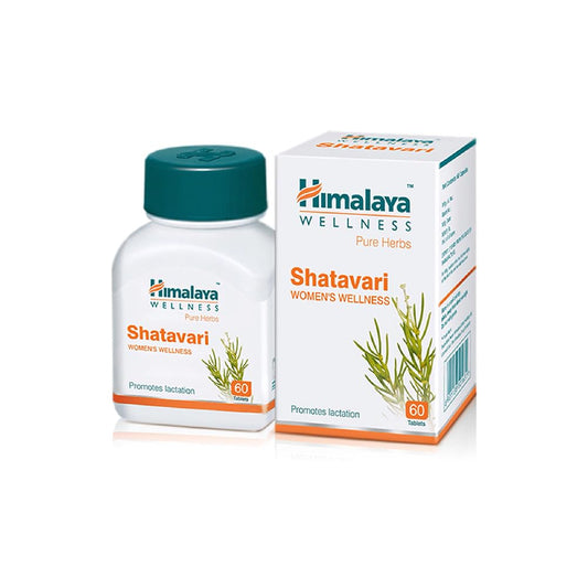 Himalaya Pure Herbs Shatavari Women's Wellness Tablets, Promotes lactation, White, 60 Count