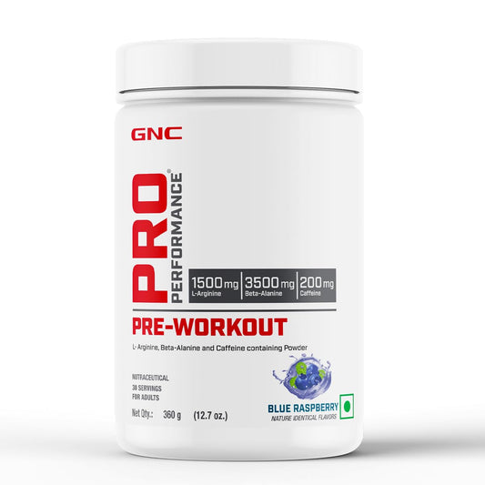Pro Performance Pre-Workout | 360 gm | 30 Servings | Boosts Energy & Endurance | Improves Focus