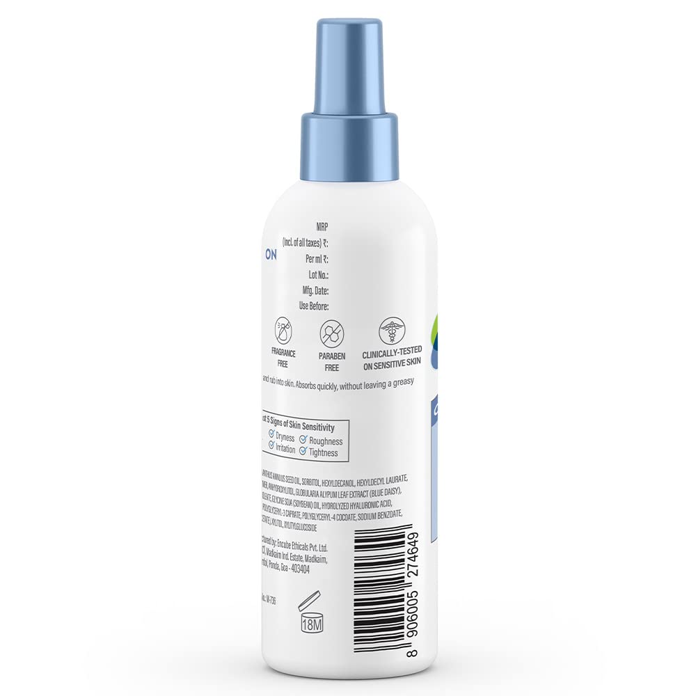 Cetaphil Optimal Hydration Body Spray Moisturizer 207ml | Lightweight moisturizer & non-greasy