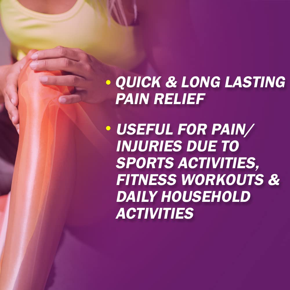 Moov Fast Pain Relief Spray - 80g | Suitable for Back Pain, Muscle Pain, Joint Pain, Knee Pain | 100% Ayurvedic Formula | Suitable for Sports & Gym related injuries