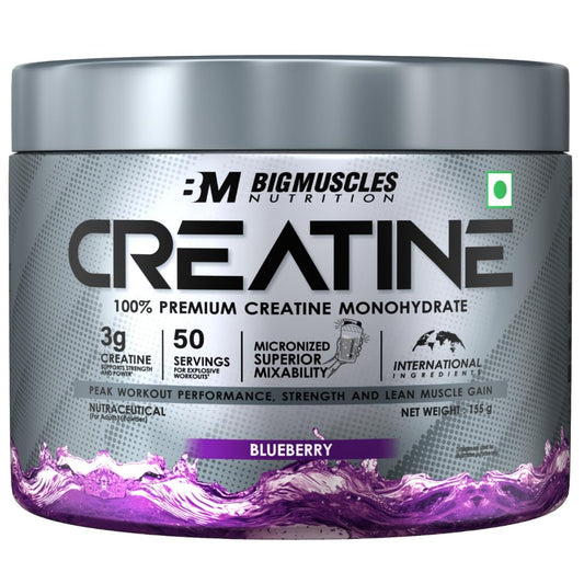 Creatine [155g, 50 Servings]| Blueberry | Micronized Creatine Monohydrate