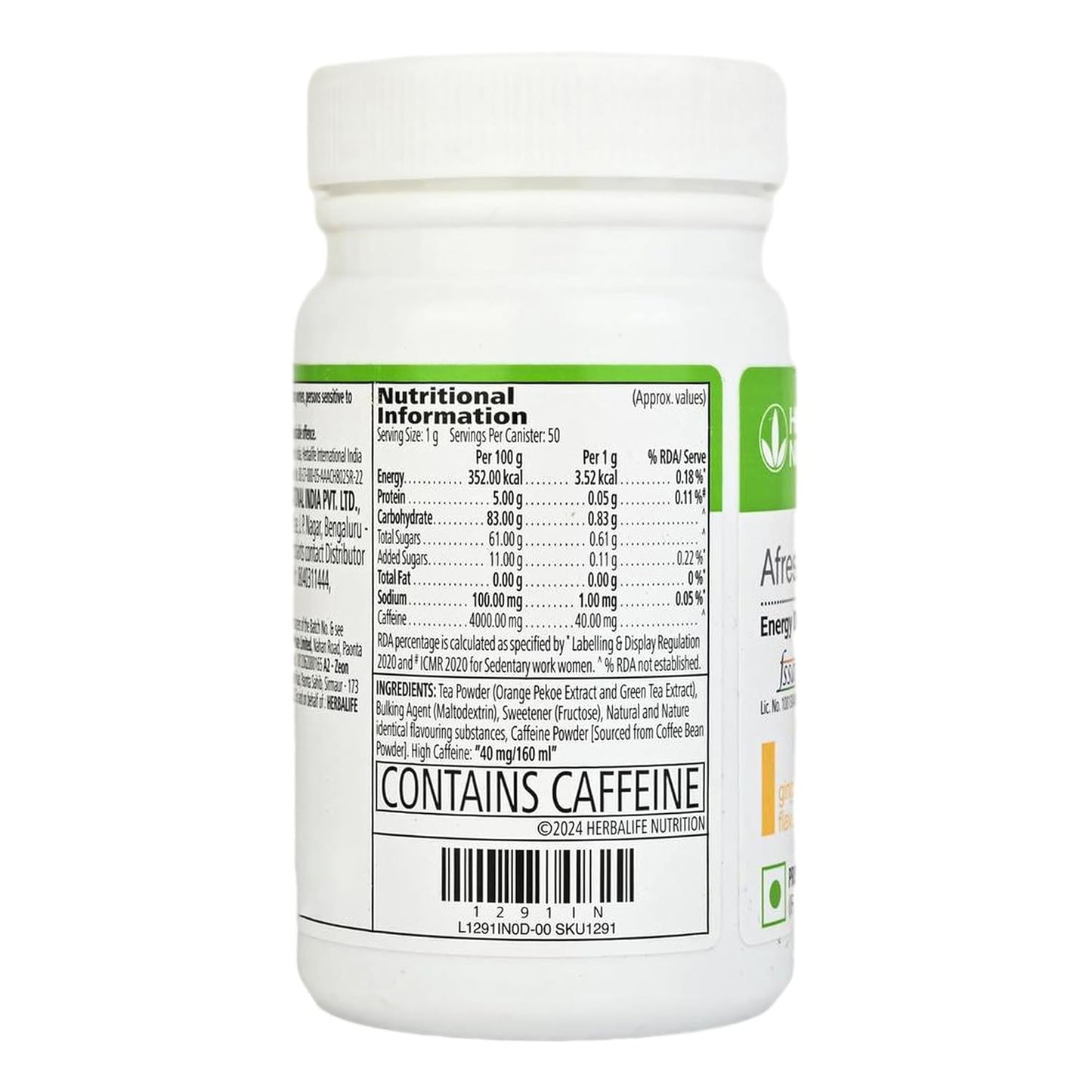 Nutrition Afresh Energy Drink Mix (Ginger, 50 g)