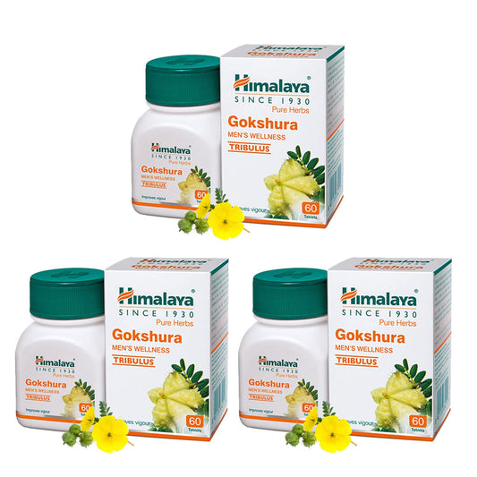 Himalaya Herbals Gokshura - 60 Tablets (Pack of 3)