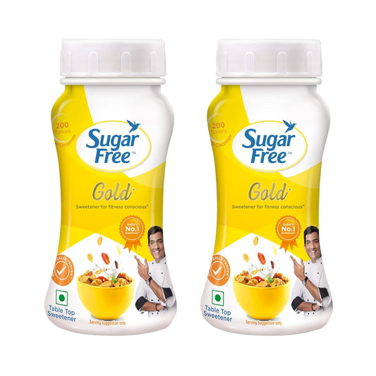 Sugar Free Gold, 100g, Jar (Pack of 2)| Equivalent to Sweetness from 2kg Sugar