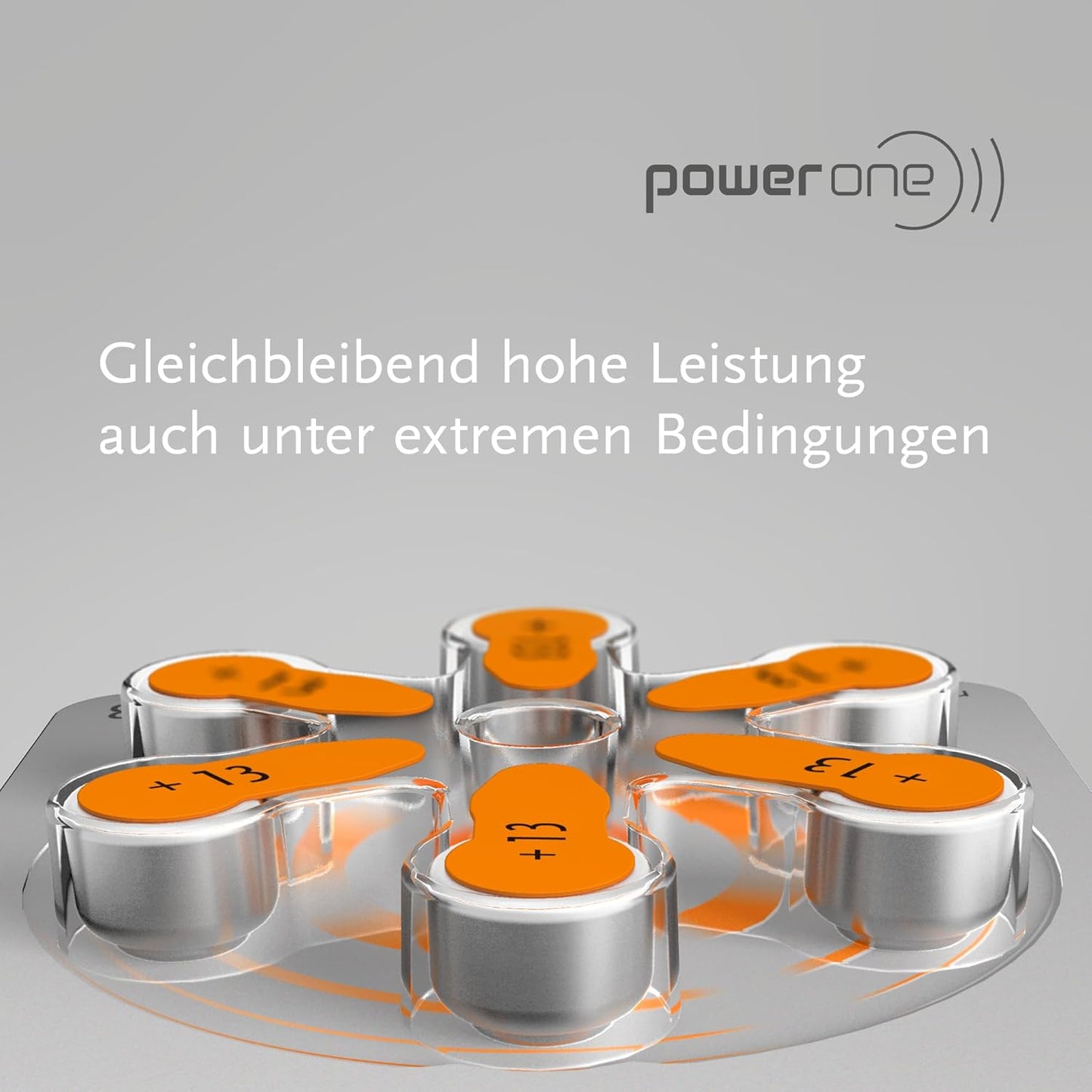 Power One Hearing Aid Battery Size 13 -Pack Of 60 Batteries