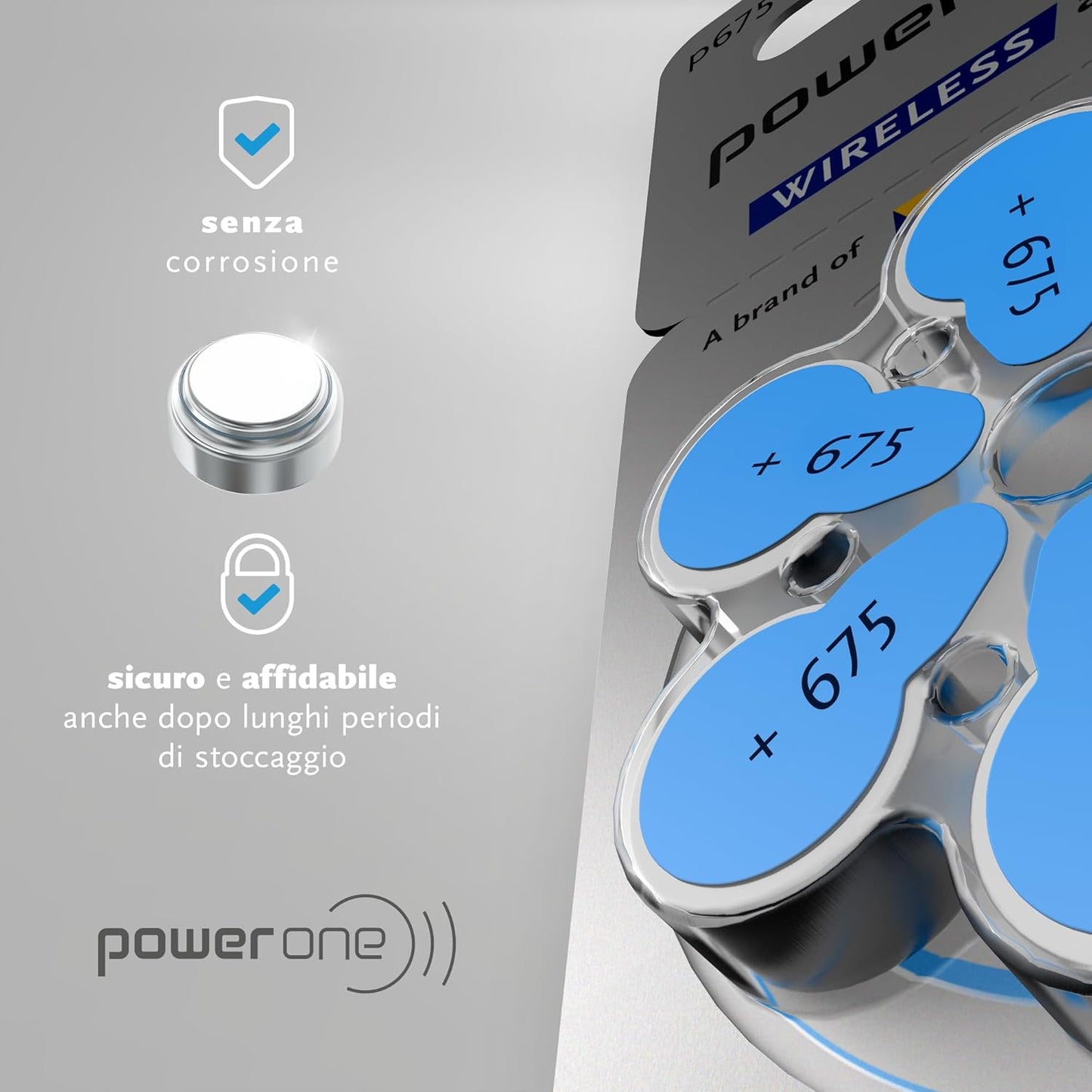 Varta Power One Hearing Aid Battery Size 675, 60 Pcs