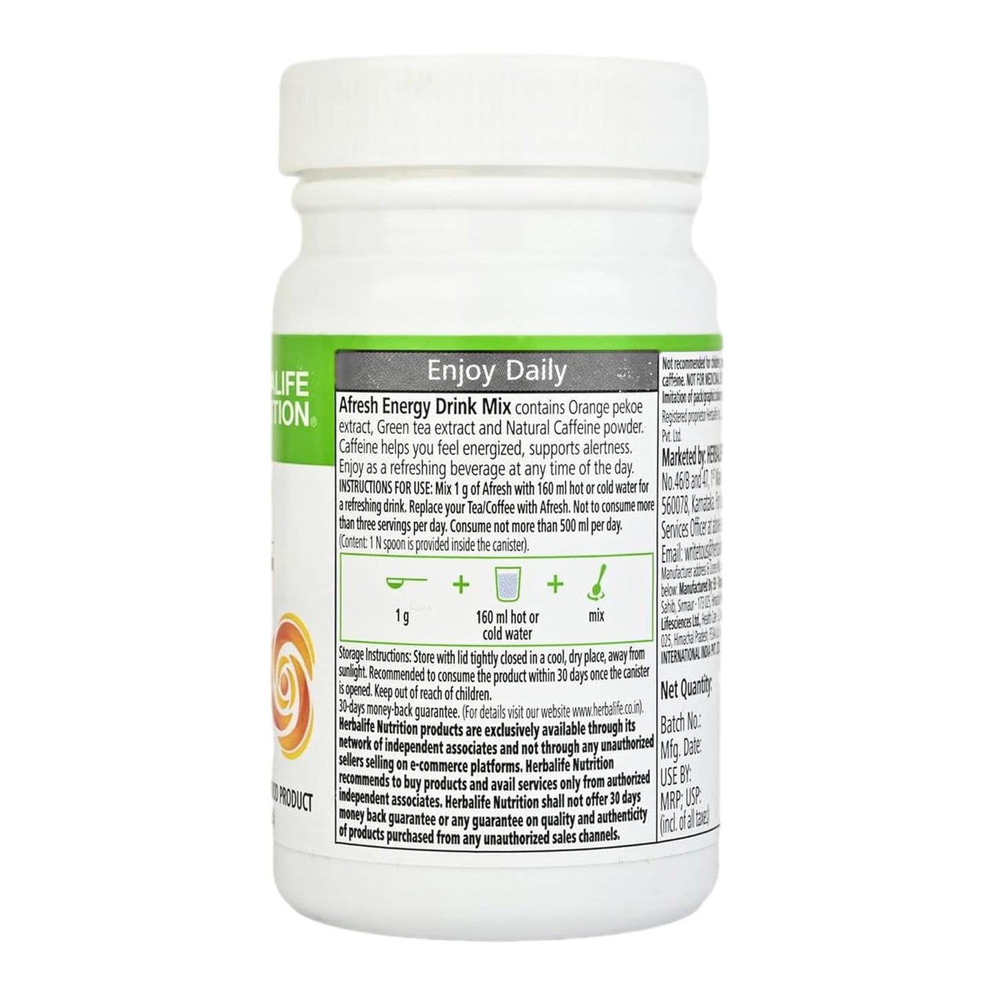 Nutrition Afresh Energy Drink Mix (Ginger, 50 g)