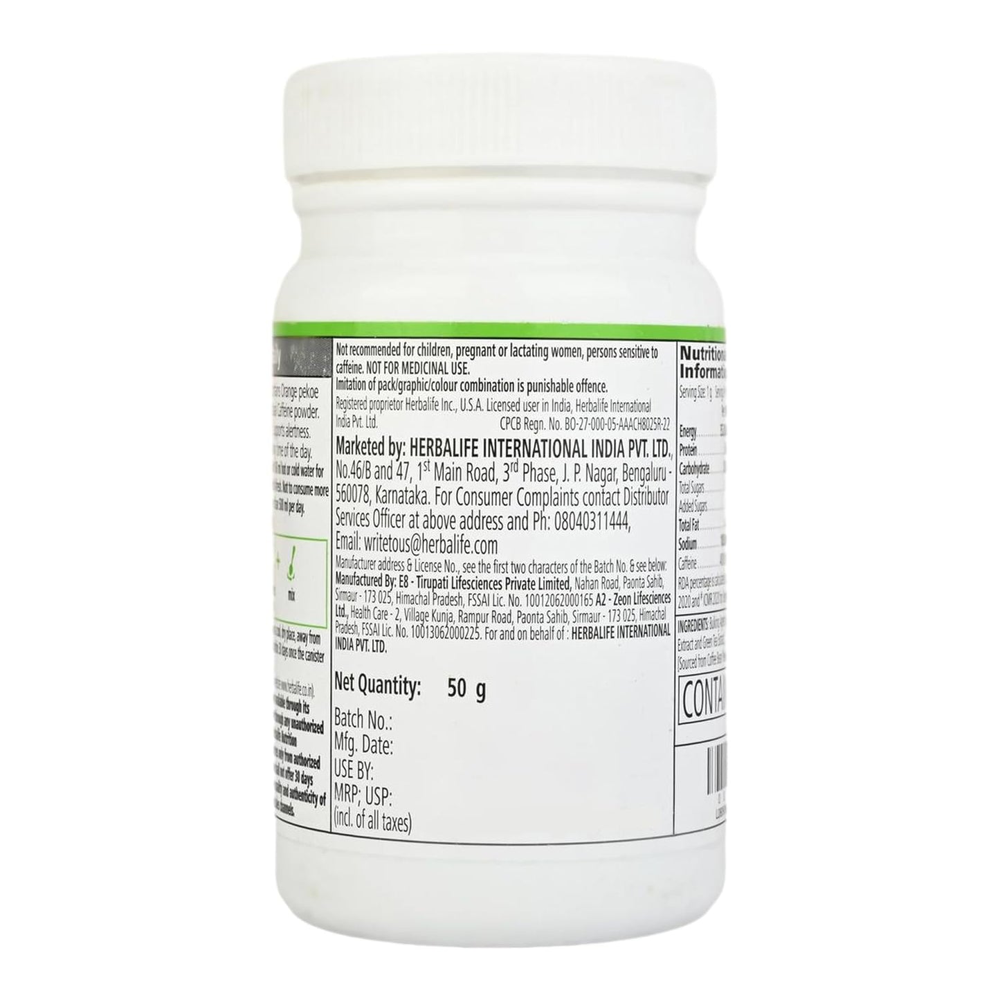 Natural Tulsi Afresh Energy Drink Mix, 50 grams