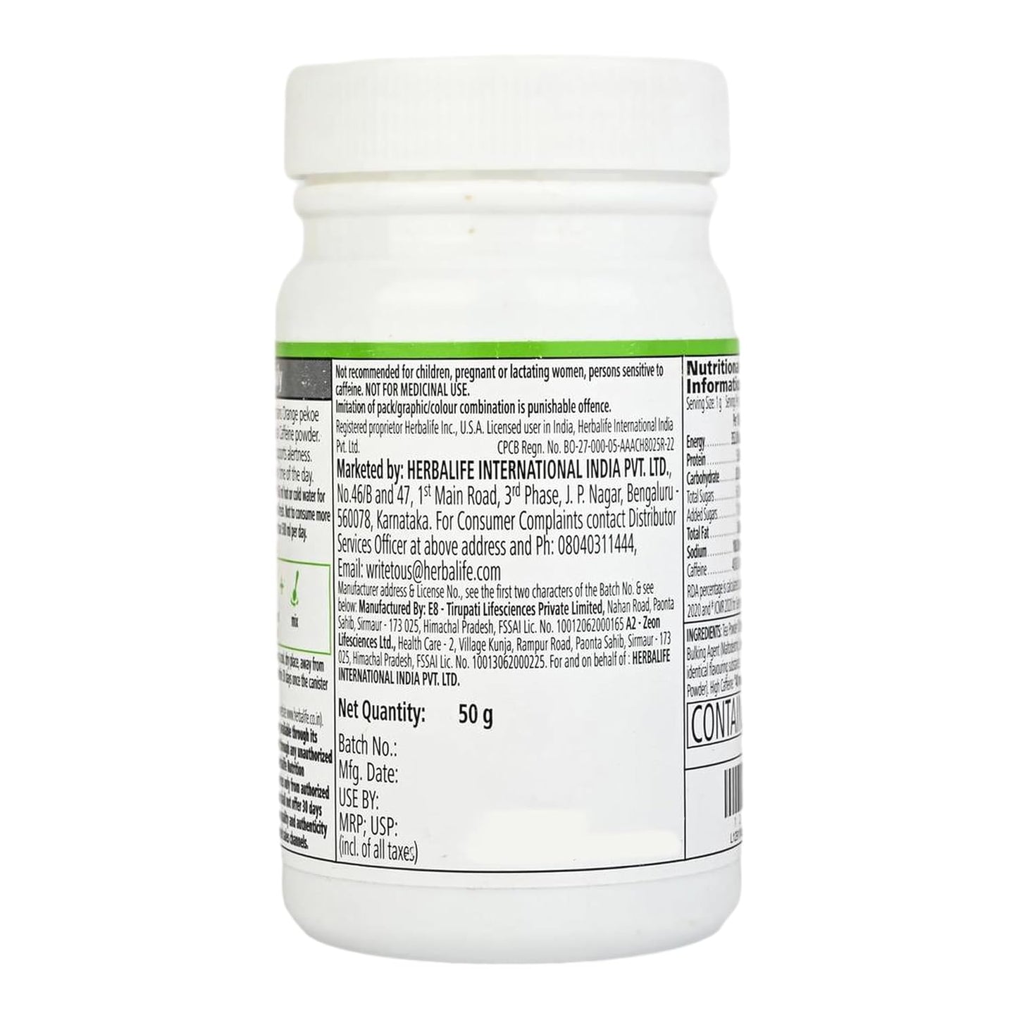 Nutrition Afresh Energy Drink Mix (Ginger, 50 g)