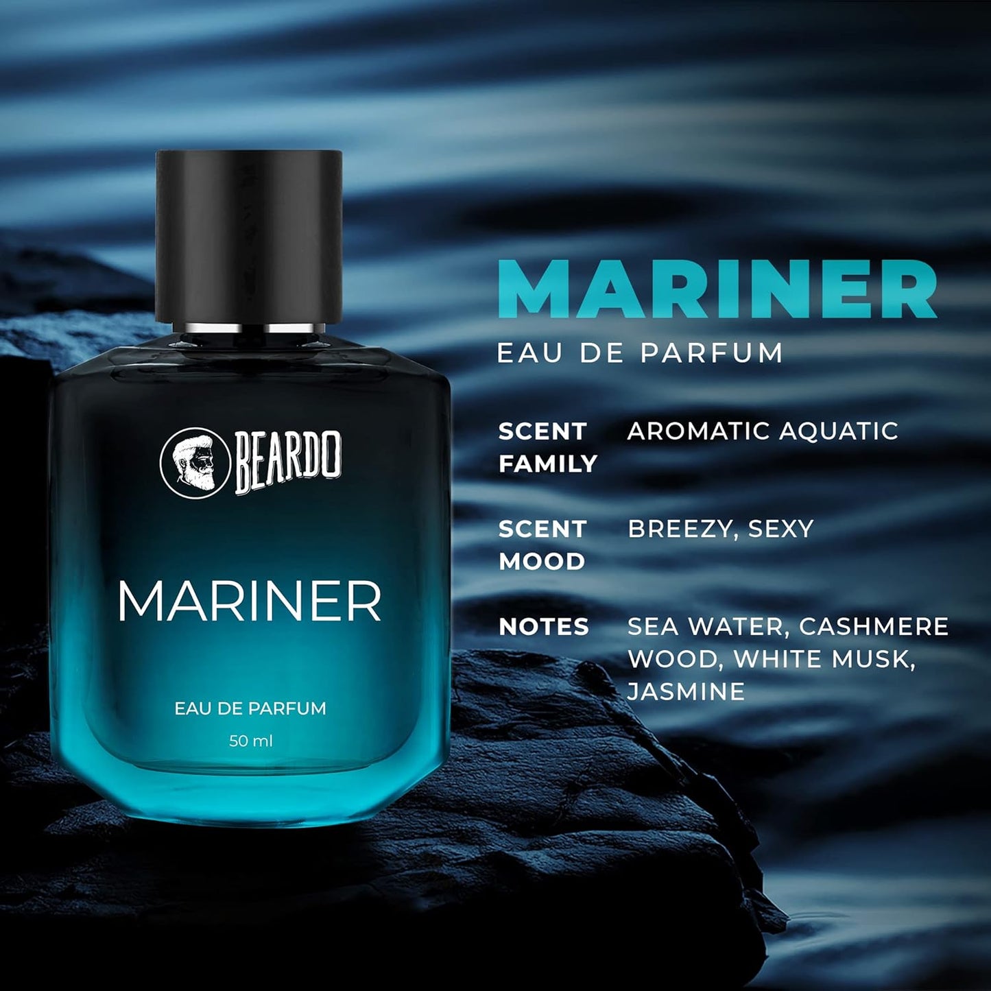 Mariner EDP for Men, 50ml | Eau De Parfum|Long Lasting Perfume for Men | Body Spray for Men | Day Time Fragrance Body Spray | Fresh, Aqua Notes | gift for husband | Gift for boyfriend