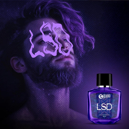 BEARDO Perfume For Men - LSD, 100Ml | Amber Spicy Scent | Concentrated Sprays - Long Lasting Fragrance | Eau De Parfum Gift For Men | Strong EDP For Men | Gift For Husband | Gift For Boyfriend