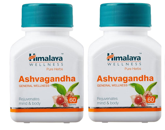 Ashwagandha General Wellness Tablets | Stress Relief | Rejuvenates Mind & Body - 60 Tablets