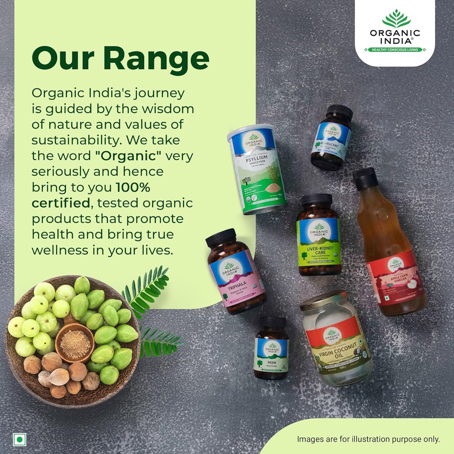 Organic India Triphala Powder - 100g, Supports Immune System, Colon & Digestion, For Balanced Bowel & Gut Health, Contains Bioactives and Antioxidants