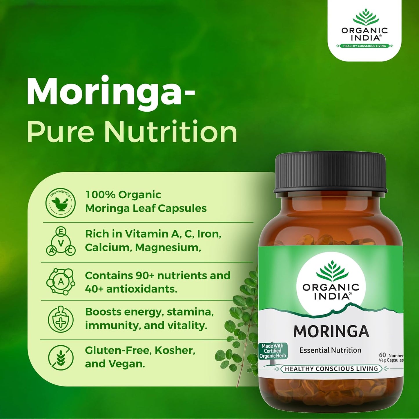 Organic India Moringa Capsules
